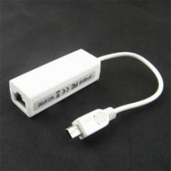 有線接続用USB2.0　LANアダプタ miniUSB