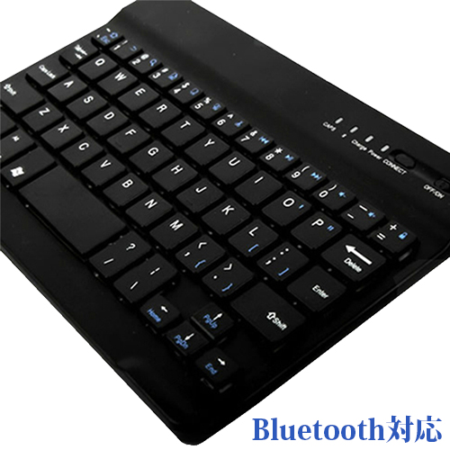 全インチ対応、Windowsタブレットに最適!薄型Bluetoothキーボード ブラック