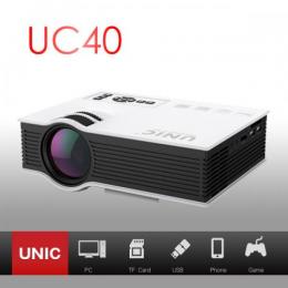 UNIC UC40+　1200ルーメン 1080P フルHD LCD プロジェクター 液晶プロジェクター ホワイト