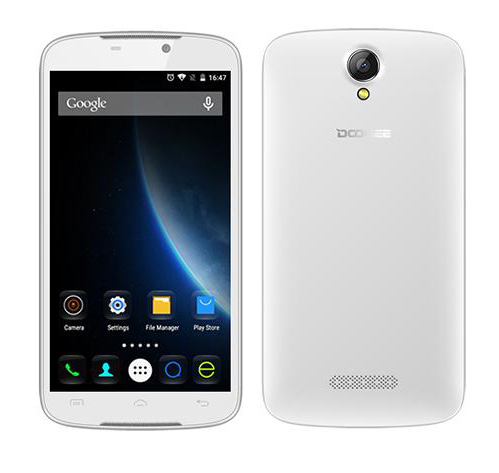 DOOGEE X6 Dual SIM 1GB RAM スマートフォン 3G MTK6580　ホワイト