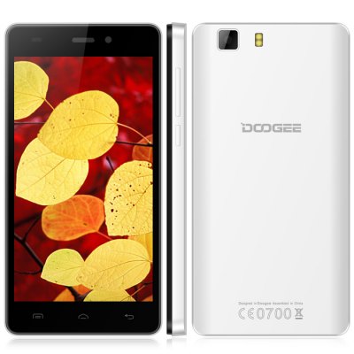 DOOGEE X5 Dual SIM 1GB RAM スマートフォン 3G MTK6580　ホワイト
