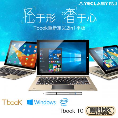 Teclast Tbook10 DualOS 64GB 4GRAM Cherry Trail X5-Z8300 BT搭載