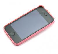 iPhone4ケース シリコンバブルジャケット ピンク