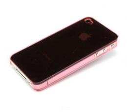 iPhone4ケース 着せ替えカバー(クリアタイプ)ピンク