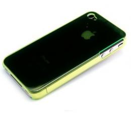 iPhone4ケース 着せ替えカバー(クリアタイプ)グリーン