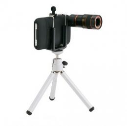 iPhone3GS用カメラ専用アクセサリー 望遠レンズキット ブラック