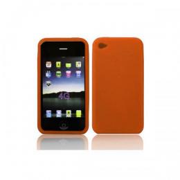 iPhone4 シンプルラバー ソフトケース オレンジ