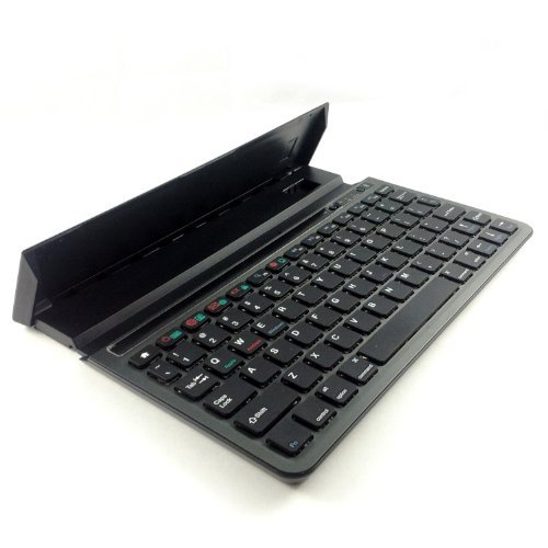 薄型Bluetoothキーボード フリーサイズでタブレットの縦置きも可能