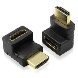 HDMI(メス)/HDMI(オス)L字タイプ 延長アダプタ