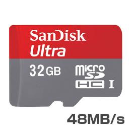 SanDisk Ultra UHS-I 48MB/s microSDHC UHS-I カード 32GB 超高速クラス10 ハイスピードモデル