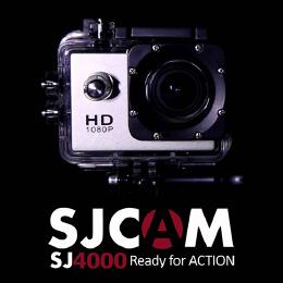 HD液晶搭載 GOPROにも負けない スポーツカメラ SJCAM SJ4000 ホワイト 【ドライブレコーダー機能 防水カメラ 自転車 動画】