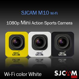 SJCAM M10 Wi-Fiモデル アクション　スポーツカメラ GOPROにも負けない HD出力対応 ホワイト 【ドライブレコーダー機能 防水カメラ 自転車 動画】