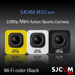 SJCAM M10 Wi-Fiモデル アクション　スポーツカメラ GOPROにも負けない HD出力対応 ブラック 【ドライブレコーダー機能 防水カメラ 自転車 動画】